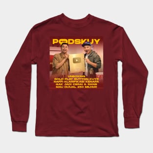 PODSKUY UNBOXING GOLD PLAY BUTTON Long Sleeve T-Shirt